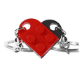 thumbnail image 2 of F-Brick Matching Couple Heart Keychain for Boyfriend Girlfriend Valentines Day Friends Gifts, 2 of 8
