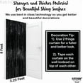 thumbnail image 3 of RHEA- , Xtralarge Black Backdrop Curtain - 3.2X8 Feet, Pack Of 2 | Black Streamers For, 3 of 6