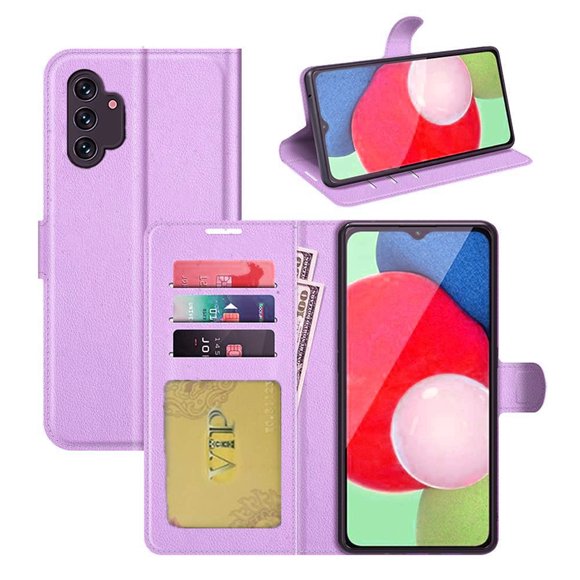 [PST] Samsung Galaxy A24 4G Étui Portefeuille, Étui Folio en Cuir avec Fente pour Carte Magnétique