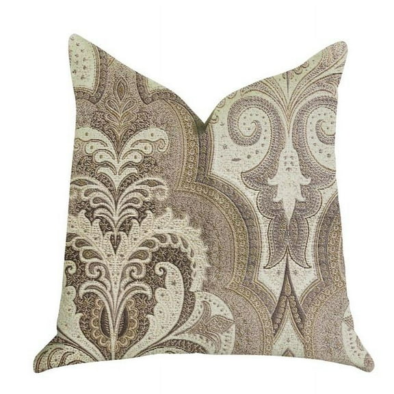 Tawny Isabella Damask Luxury Throw Pillow, 22 x 22 in.