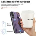 thumbnail image 2 of Dteck for Samsung Galaxy S23 FE Wallet Case, S23 FE Case with Card Holder RFID Blocking PU Leather Cover 360°Rotation Ring Kickstand Protective Bumper Designed for Women Men for Galaxy S23 FE,Purple, 2 of 8