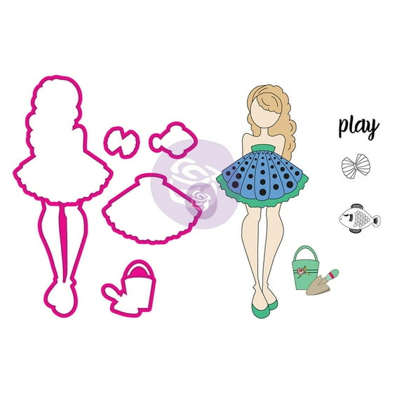 PRIMA MARKETING INC Julie Nutting Stamp & Dies - S UPC 655350912611