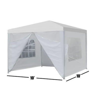 YouLoveIt 10ft x 10ft White Instant Outdoor Canopy, Waterproof