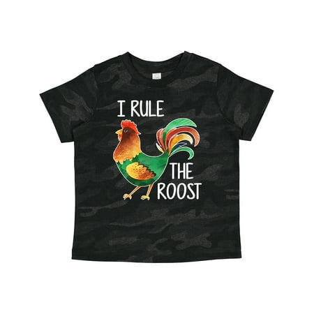 

Inktastic Farmer I Rule the Roost Rooster Gift Toddler Boy or Toddler Girl T-Shirt