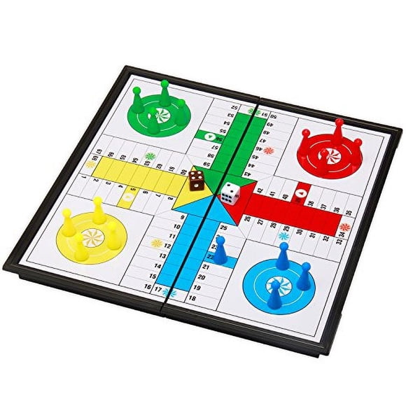 Juego de ludo Go Board magnético de viaje plegable Amerous d