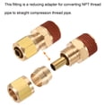 thumbnail image 5 of Unique Bargains Tube de Compression en Laiton Raccord 3/8NPT x 3/8' Tube OD Raccord Droit 3 Pack, 5 of 5