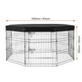 thumbnail image 5 of KFFKFF Canine Enclosure, 8 Panels Dog Playpen with Cover, 30"H x 24"W Collapsible Pet Activity Area, Indoor and Outdoor Canine Barrier with Entry, 5 of 9
