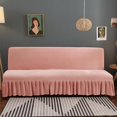 thumbnail image 1 of Nvzi Sofa Cover for Folding Sofas Stretch Couch Covers for Living Room Easy Fit Washable Furniture Sofa Protector with Skirt 70.86-78.74*47.24inch (Pink), 1 of 4