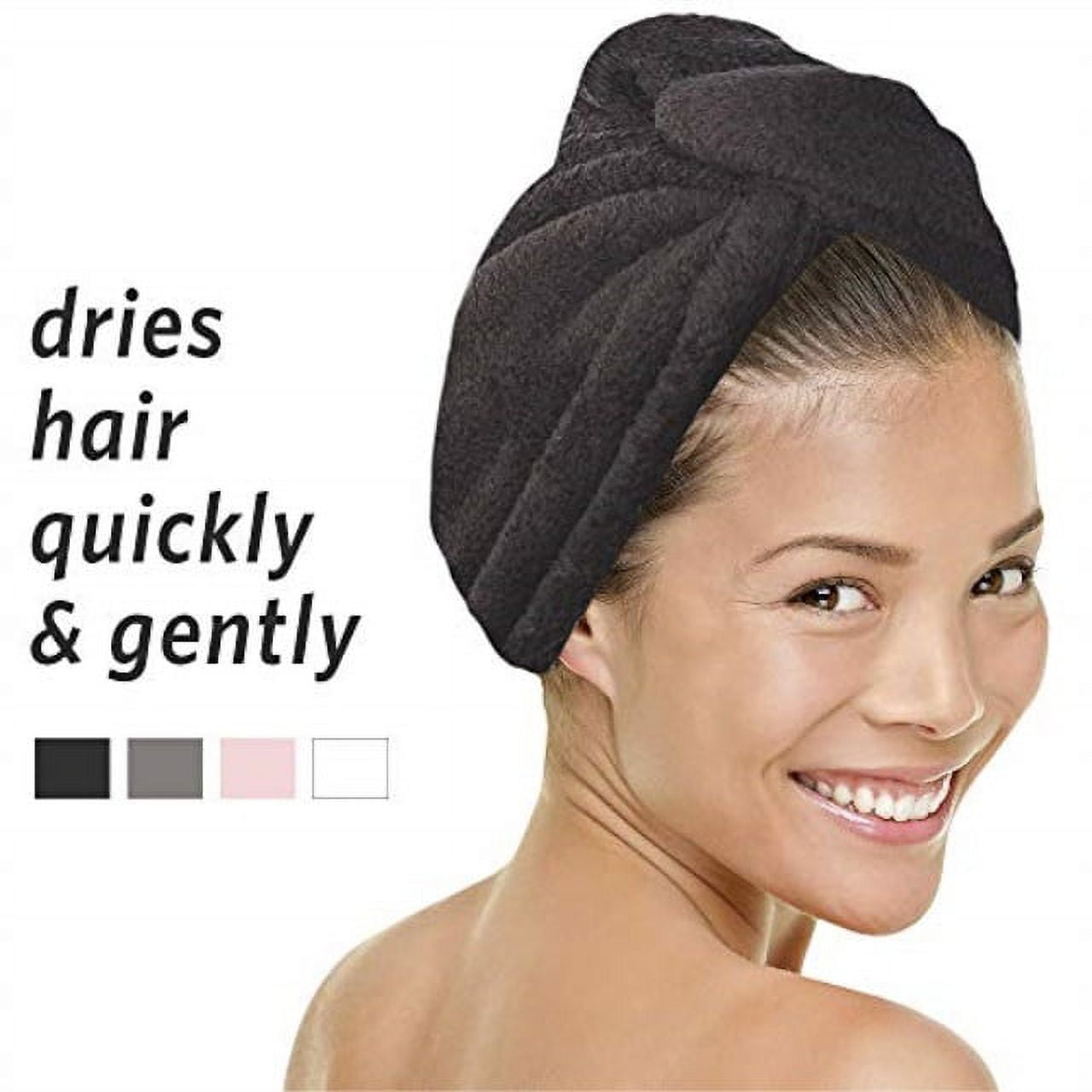 Microdry Ultra-Absorbierendes Haartuch – Weiches Hair Wrap Turban In Pink, Schnell Trocknend, Schonend Für Haare