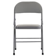 thumbnail image 4 of Tcbosik Folding Chairs Set of 6, Indoor Outdoor PVC Chair,  Stackable Guest Chair for Home Office, Event, Wedding Party, Picnic, Dining, Gray, 4 of 9