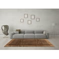 thumbnail image 3 of Ahgly Company Indoor Square Abstract Brown Contemporary Area Rugs, 4' Square, 3 of 4