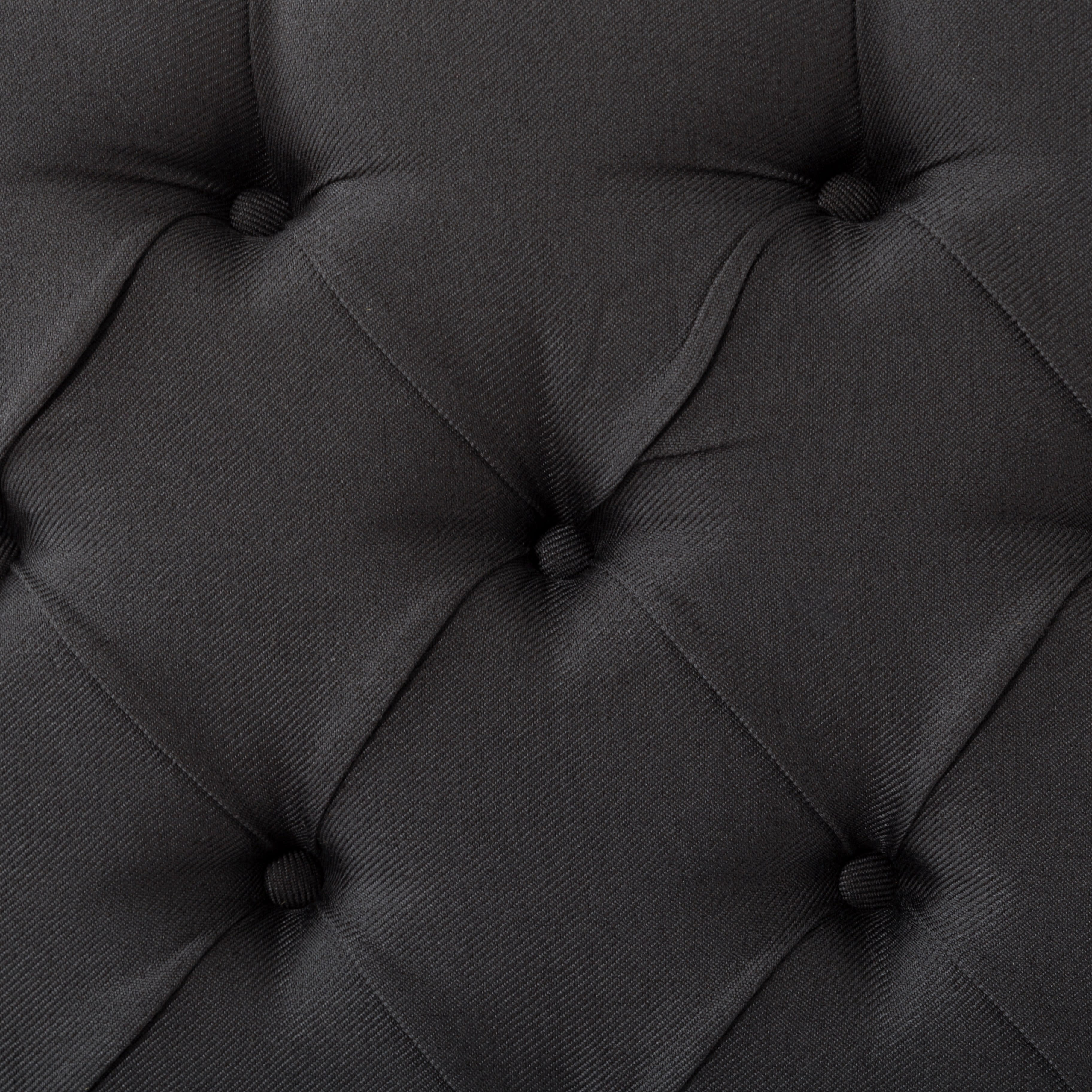 Gewnee King Size Headboard, Linen Upholstered Button Tufted Wingback, Adjustable Height for Bedroom, Dark Gray