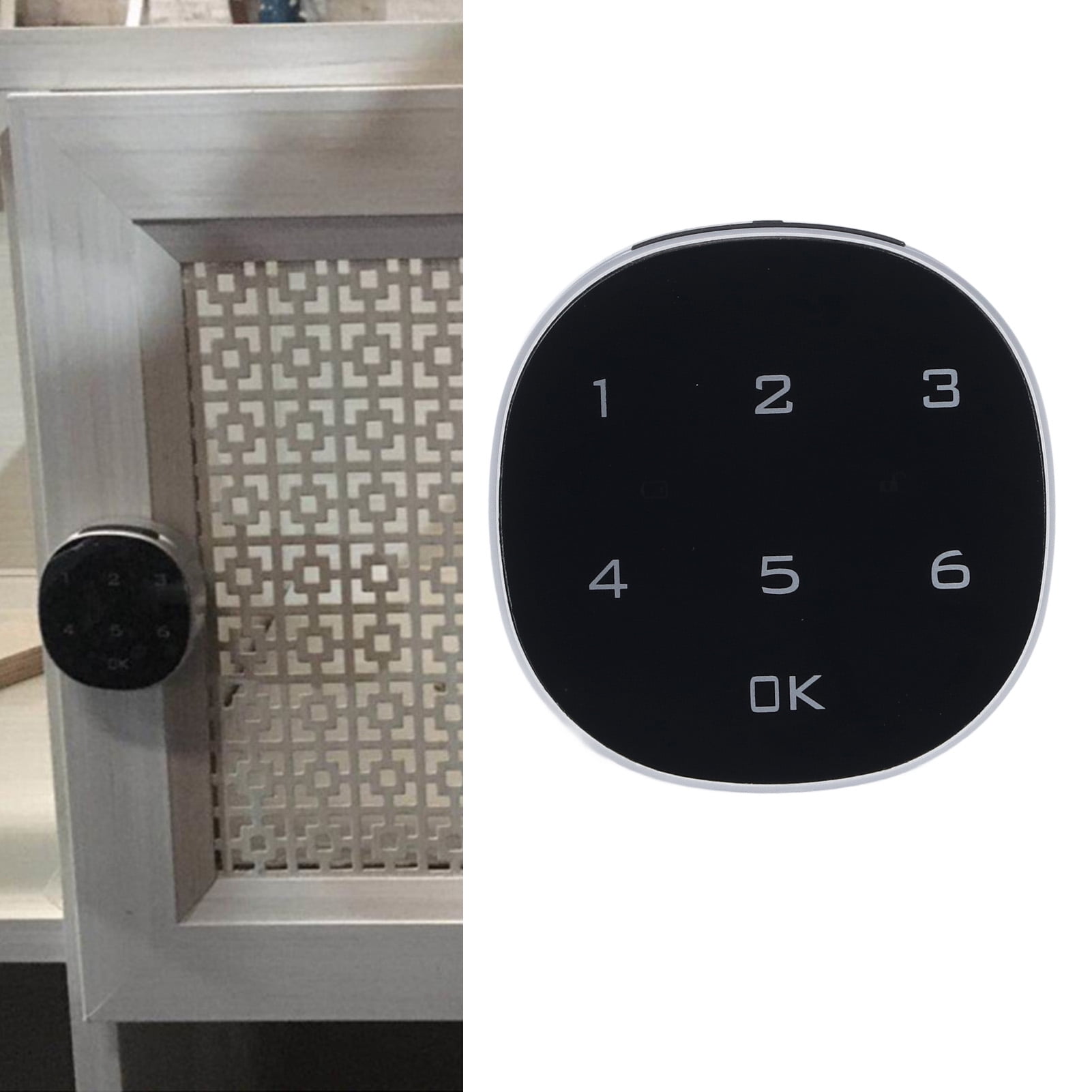 Yajisi Electronic Password Cabinet Lock Zinc Alloy Combination Keypad Kit for File Drawer Message Box Storage Locker Closet Drawer L20 (0.75 in / 19.05 mm) High Security Keyless Entry Hardware