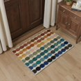 thumbnail image 6 of GENIMO 5'x7' Area Rug for Living Room, Machine Washable Non Slip Low Pile Rug for Bedroom Dining Room, Soft Minimalist, Muted Multicolor, 6 of 7