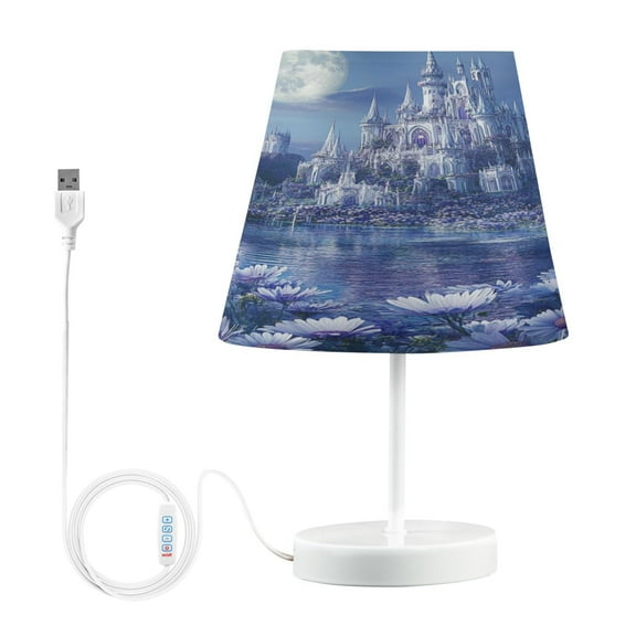 BZSMCE Table Lamp Creative Fantasy Palacel Pattern Simple Pattern Night Light