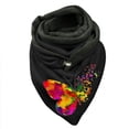 thumbnail image 1 of Foulard Boutonnée Chaude en Coton Imprimé Papillon Coloré pour Femmes, 1 of 3