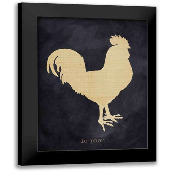 Lula Bijoux And Company 12x14 Black Modern Framed Museum Art Print Titled - Rooster
