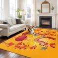 thumbnail image 2 of Large Area Rugs for Living Room Bedroom, Happy New Year 8'x10' Rug Washable Carpet Runner Indoor Outdoor, Red Yellow Dragon Dance Non Slip Floor Mats Rug for Kitchen, Patio, 2 of 8
