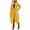 Yellow, variant on CCRFTGI Coats for Women Casual Belted Wool Trench Mid Long Pea Coats Trendy Lapel Collar Coat Winter Jacket Outwear with Belt Black 3XL