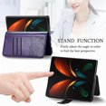 thumbnail image 4 of case for Samsung Galaxy Z Fold3 5G Wallet Case,3D Butterfly Embossing Slim Flip PU Leather with Magnetic Closure Credit Card Slots Holder Phone Cover for Samsung Galaxy Z Fold 3 Rhinestone Deep Purple, 4 of 7