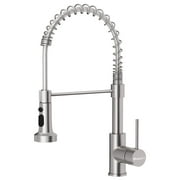 WeluvFit Kitchen Faucet with Pull Down Sprayer, Dual Function Sprayhead in Stainless Steel Finish