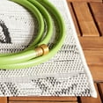 thumbnail image 4 of SAFAVIEH Courtyard Keelan Botanical Indoor/Outdoor Area Rug, Ivory/Black, 5'3" x 7'7", 4 of 10