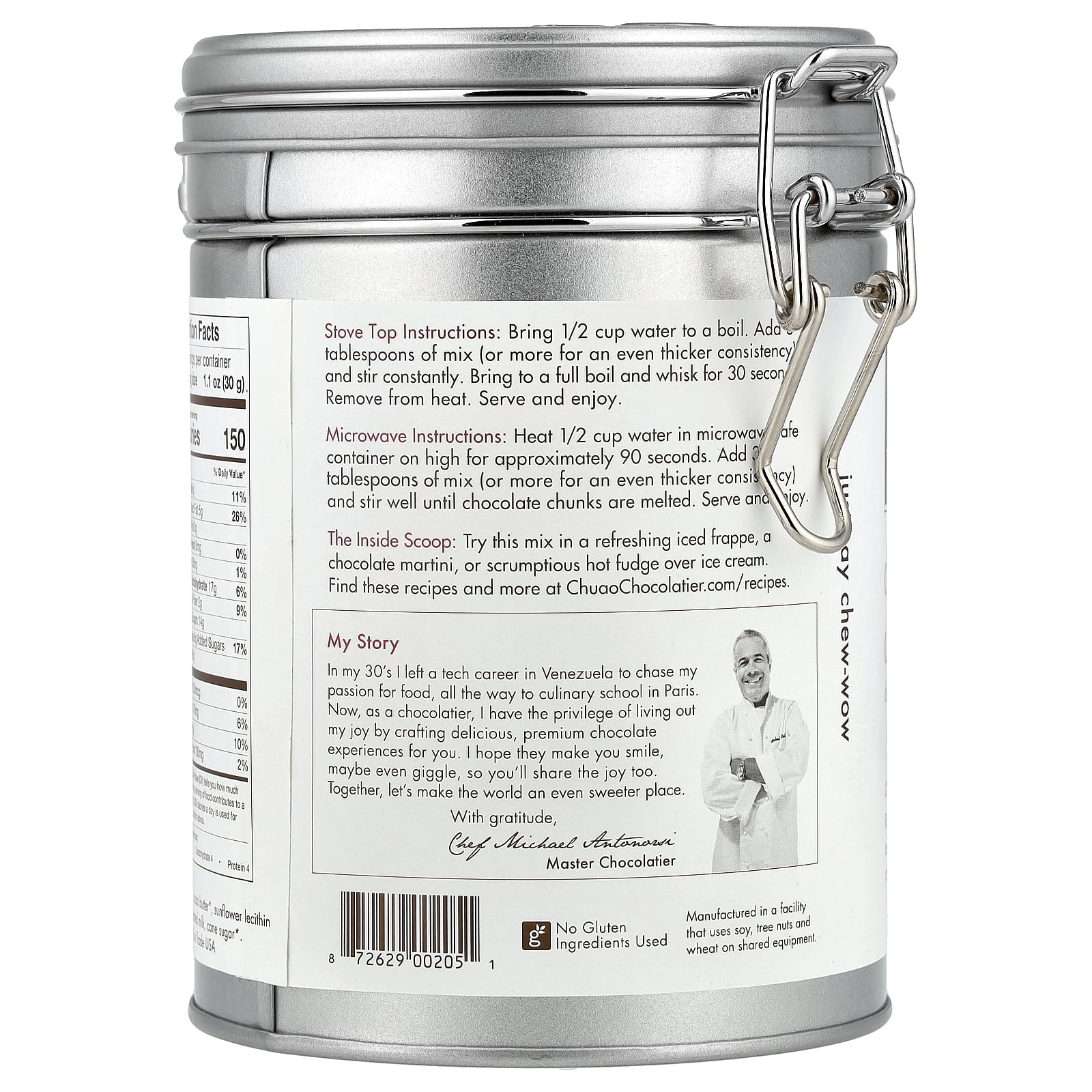 Chuao Chocolatier Drinking Chocolate, Deluxious Dark™, 12 oz (340 g)