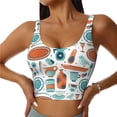 thumbnail image 2 of Lsque Cute Tableware Printed Women'S Sports Bra, Compression, Moisture Wicking, High-Impact Sports Bra For Women,Supportive sports bra-Medium, 2 of 9