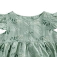 thumbnail image 4 of Baby Girls Spaghetti Strap Rompers Floral Print Backless Jumpsuit with Headband, 4 of 6