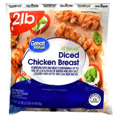 Great Value Diced Chicken Breast, 32 oz - Walmart.com