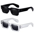 thumbnail image 1 of Gafas de sol EunoiaLens con montura cuadrada UV400 para mujer y hombre, color negro, 1 of 7