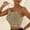 Khaki, variant on Bra 1 | Sports Bras For Women Knit Padded Push Up Comfort Racerback Spaghetti Thin Strap Workout Yoga Gym Fitness Tops