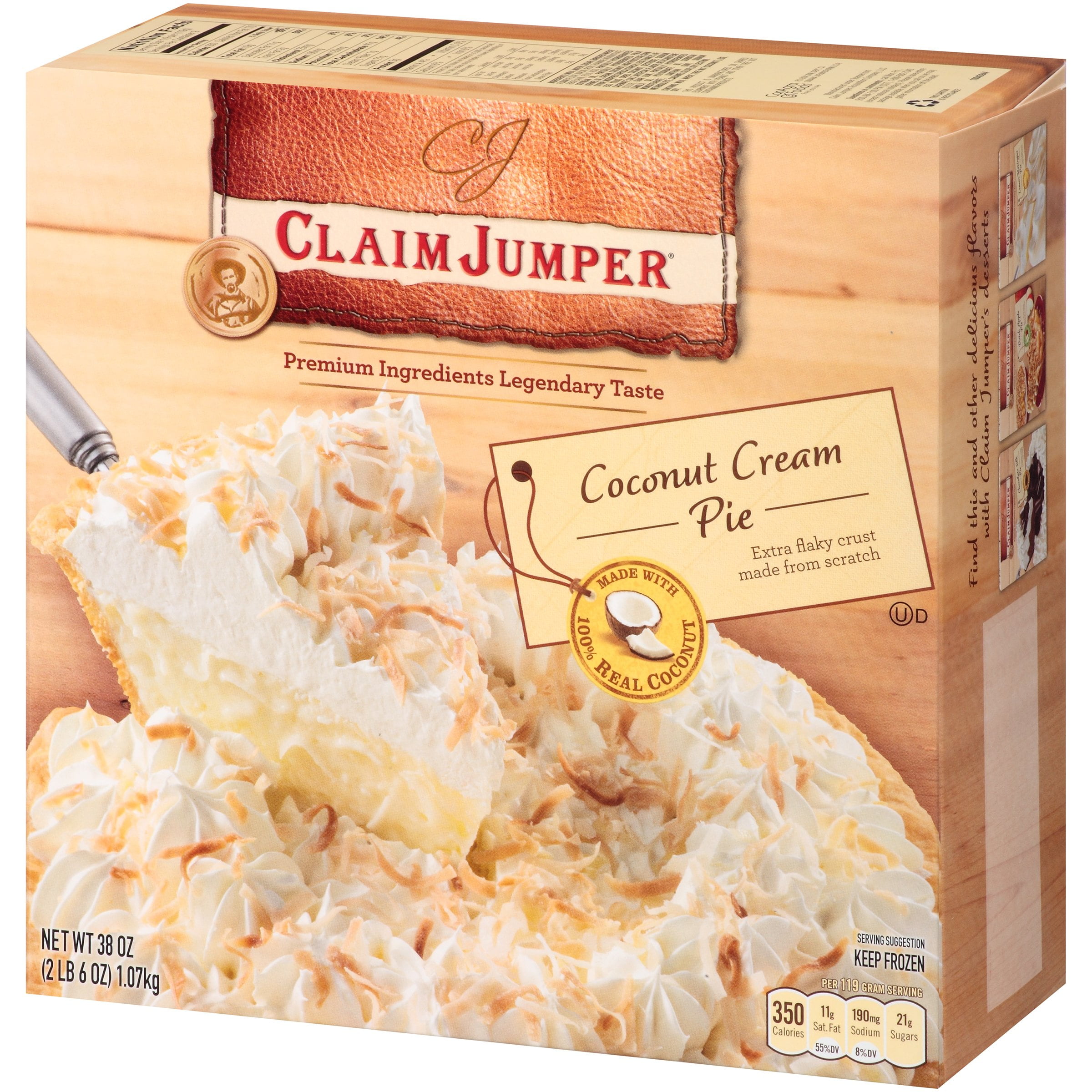 Claim Jumper Coconut Cream Pie Frozen Dessert, 38 Oz