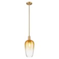 thumbnail image 6 of 716-1S-BB-G484-7AM Innovations Lighting Brookhaven Flute - 1 Light Stem Hung Mini-Pendant-7 Inch Wide and 15.63 Inch Tall-Brushed Brass Finish-Amber, 6 of 6