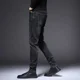 thumbnail image 4 of Pantalones vaqueros ajustados para hombre, pantalones pitillo ajustados, vaqueros negros para hombre con bolsillos, ropa de calle Y2k ajustada, moda grunge 2024, tallas grandes, 4 of 5