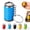 Blue, variant on Mini Coin Storage Keychain, 2-in-1 Portable Compact Coin Holder Pouches, Loose Change Container with Secure Snap Closure and Keyring Loop For Car Tolls