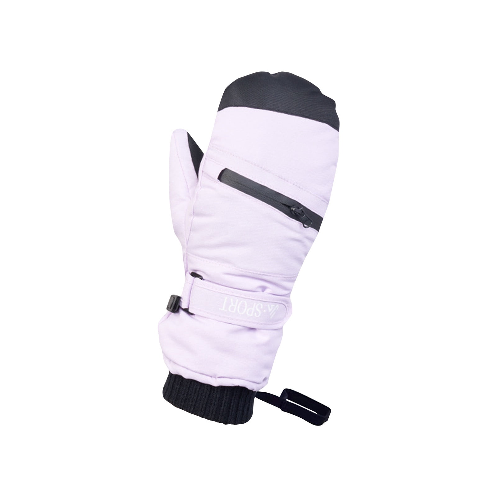 ZACPNCV Kids Waterproof Gloves Winter Warm Fleece Lined Snow Gloves Boys Girls Ski Gloves Purple Free Size