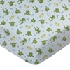 SheetWorld Fitted 100% Cotton Flannel Play Yard Sheet Fits BabyBjorn Travel Crib Light 24 x 42, Frogs n Pods