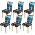 thumbnail image 1 of Funda protectora ABPHQTO para silla elástica Stormy Sky Over Lighthouse juego de 6, 1 of 4
