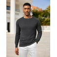 thumbnail image 3 of COOFANDY Men Crewneck Pullover Sweater Business Casual Sweater Lightweight Knit Sweater, 3 of 10