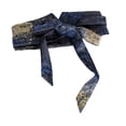 thumbnail image 3 of Cinturón envolvente para mujer, reemplazo de decoración, faja larga tradicional, lazo envolvente. Azul oscuro, 3 of 9