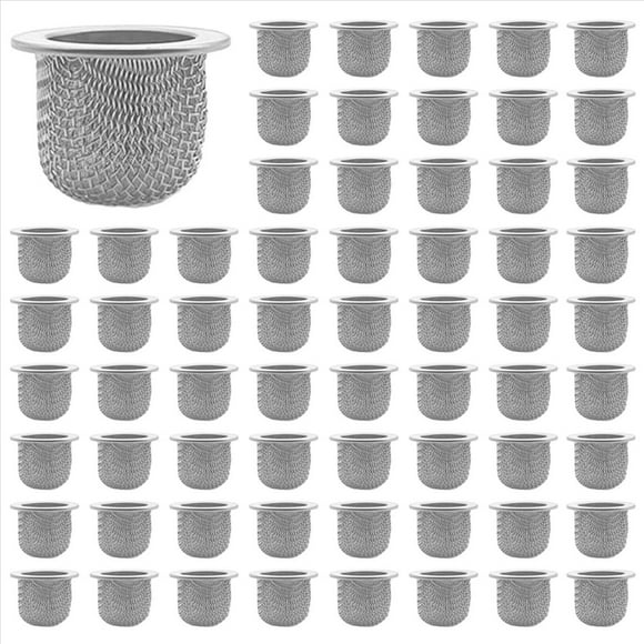 200 Piezas Accesorios de Filtro para Ahumador de Cócteles, Filtro de Doble Pantalla, Recipiente de Filtro de de Acero Inoxidable Lavable