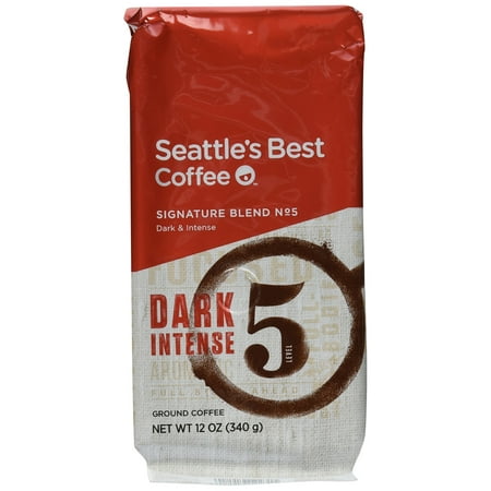 Seattle's Best Ground Coffee Post Alley No.5 Dark Roast Blend Smoky and Intense 12 Ounce Bags (3
