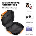 thumbnail image 4 of Sanitary Napkin Storage Bag for Girls Women, Portable First Period Pads Bag Tampons Holder Girls Travel Makeup Bag, Large Capacity Happy Halloween Pumpkins Background, 4 of 6