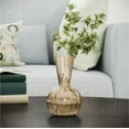 thumbnail image 5 of Beautiful Fall Leaf Bubble Glass Vase by Drew Barrymore, 6.5", Yellow, 5 of 7