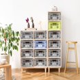 thumbnail image 3 of AYKASA Collapsible Storage Bin Container Basket Tote Folding Basket Crate Container : Storage Kitchen Houseware Utility Basket Tote Crate Mini-Box (White), 3 of 5