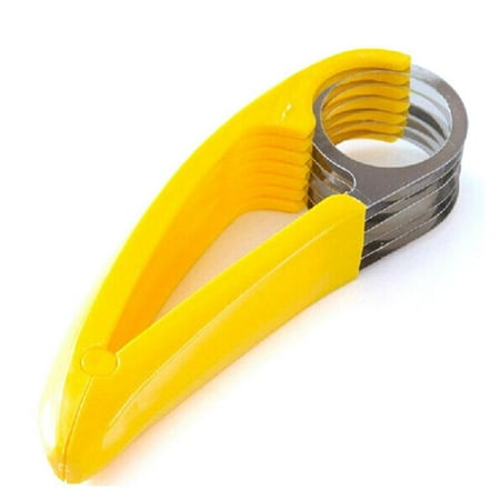

Banana Slicer Fruit Kitchen Gadget Bar Tools Veggie Steel Cutter G5X0