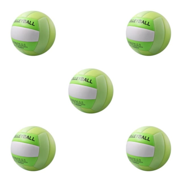 relayinert Volleyball For Outdoor Adventures Round And Smooth Surface For Precise Shots Green 5Set