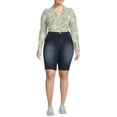 thumbnail image 4 of A3 Denim Women's Plus Size Bermuda Shorts, 11" Inseam, Sizes 16W-26W, 4 of 5