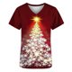 thumbnail image 4 of Tops Cortos para las Mujeres Impreso Bolsillo V-Cuello Enfermera Estilo Blusa, Casual Y Cómodo Manga Corta Superior, 4 of 5